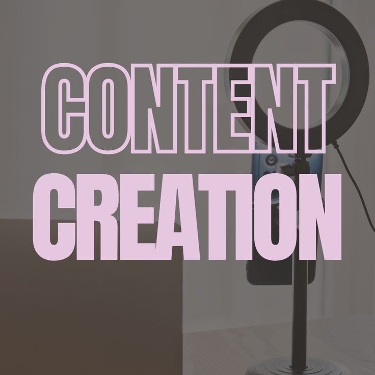 LP Collective's own graphic reading Content Creation over a camera on a desk.
